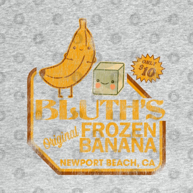 Retro Distressed Bluth's Banana Stand by darklordpug